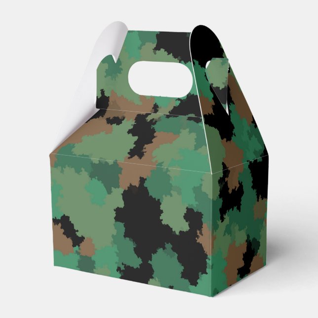 Grönt Arméns jungle Camouflage Mönster Design Presentaskar (Framsidan Sidan)