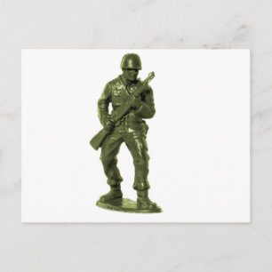 Grönt Army Man Vykort