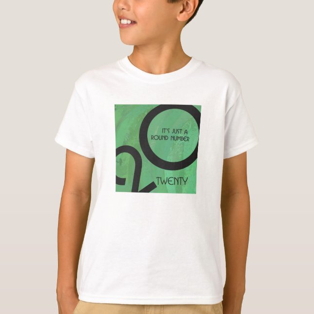 Grönt Årtiond födelsedag Tee Shirt (Framsida)