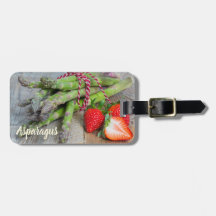 Grönt Asparagus med jordgubbsbär