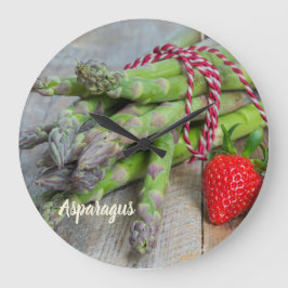 Grönt Asparagus med jordgubbsbär Stor Klocka