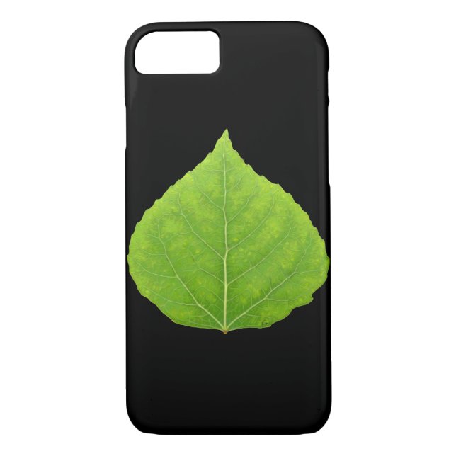 Grönt Aspen Löv #11 Case-Mate iPhone Skal (Baksida)