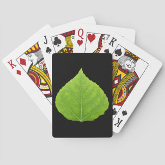 Grönt Aspen Löv #11 Casinokort