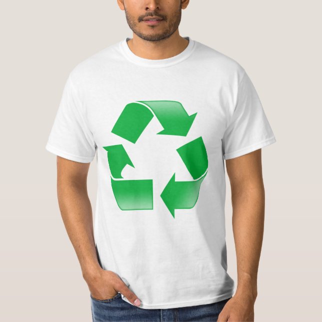 GRÖNT ÅTERVUNNINGS SYMBOL TEE (Framsida)