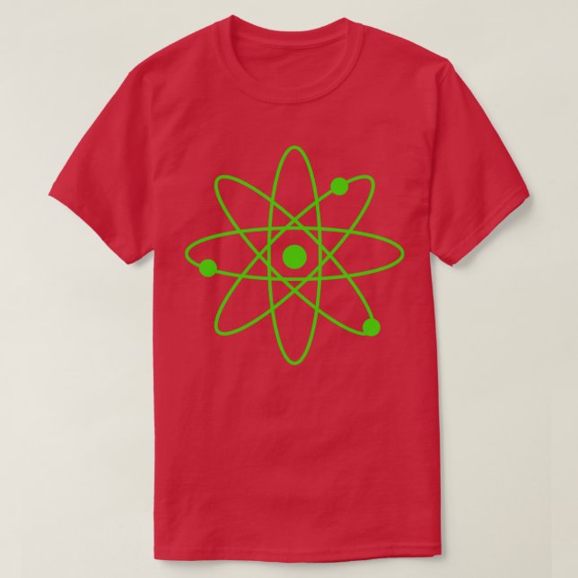 Grönt Atom T Shirt (Design framsida)