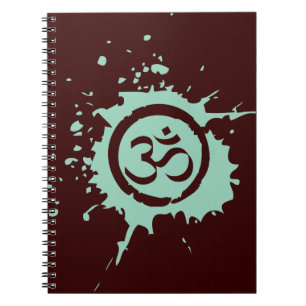 Grönt Aum Organic Planet Notebook Journal Anteckningsbok