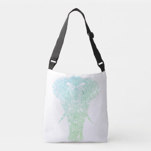 Grönt Aura Elephant Crossbody Bag Axelväska