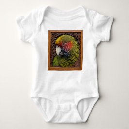 Grönt Australian Lorikeet Parrot T Shirt