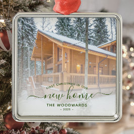 Grönt av Anpassningsbarna Foto för den nya i jul Julgransprydnad Metall