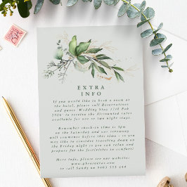 Grönt av  av tranquil Eucalyptus Elegant Detail Se Tilläggskort