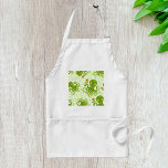 Grönt av bläckfisk med blommor förkläde<br><div class="desc">En fullt av lycklig grönt bläckfisk omgiven av blommor. Skapar för en intressant design för att fira havets liv och blommor med en något återblick på det. Den här designen är perfekten till någon som kärlek bläckfisk eller som kan få den själv på en rad Zazzle-produkter.</div>