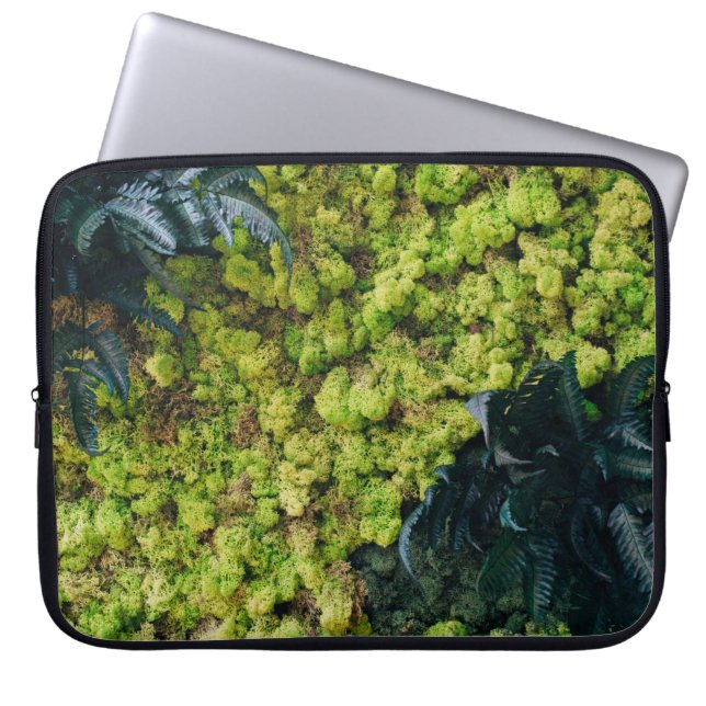 Grönt av bladväxter laptop fodral (Framsidan)