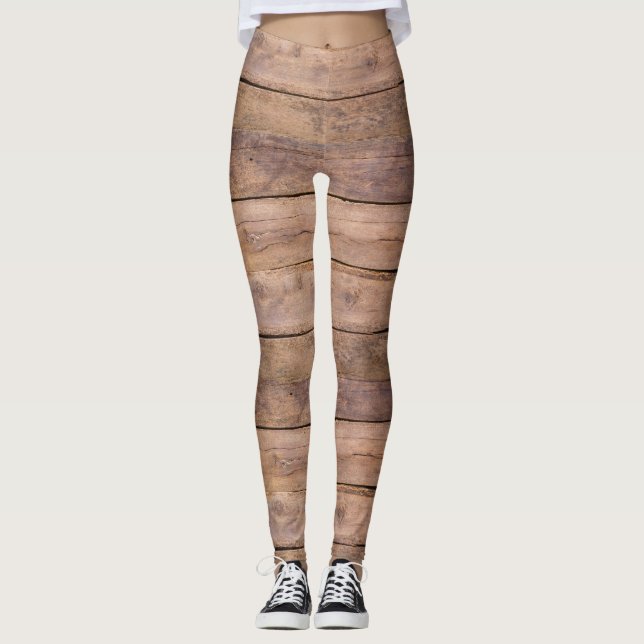 Grönt av blek, bindning av trä leggings (Framsida)