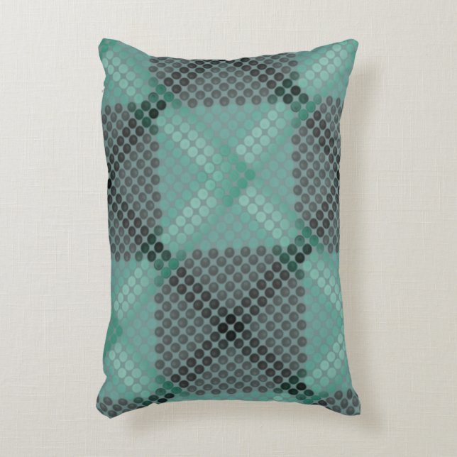 grönt av blek eller bollar struktur, som bildar kv prydnadskudde (Framsidan(Vertikal))