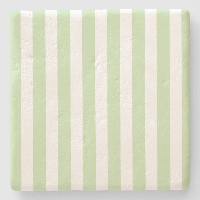 grönt av blek och rand av vitkurit stenunderlägg (Framsidan)