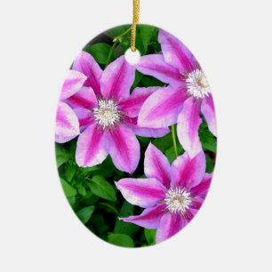 grönt av botanisk rosa blommigt elegant av botanis julgransprydnad keramik
