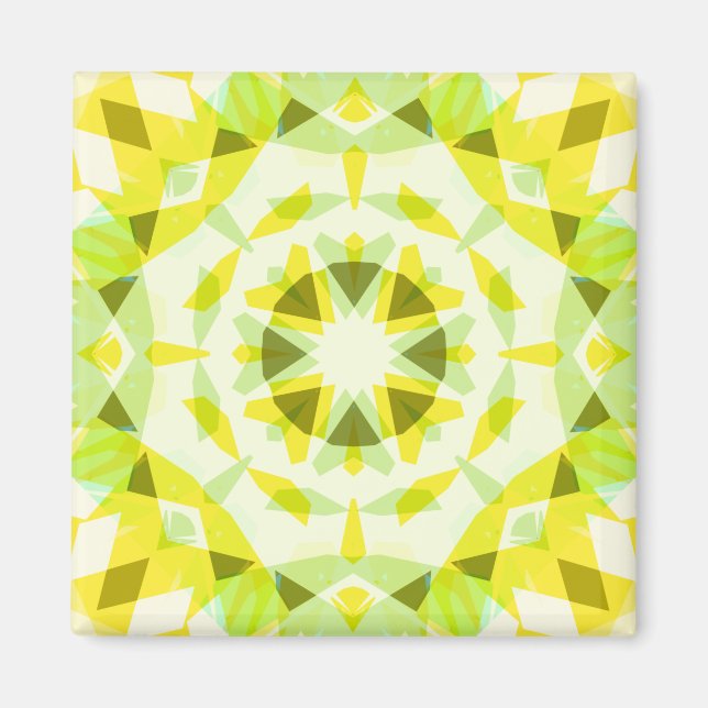 Grönt av Bright Gult, sommarstartsdopamindeka Art Magnet (Framsidan)