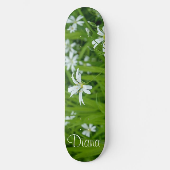 Grönt av färgämnen mini skateboard bräda 18,5 cm (Framsida)
