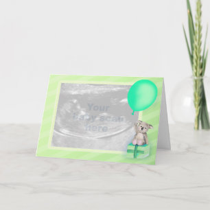 grönt av fotoavsökning med gravid annons  meddelande