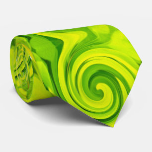 Grönt av Groovy Abstrakt Vätskerappning av trådlös Slips