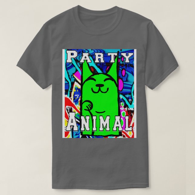 grönt av kattunge grafiti t shirt (Design framsida)