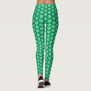 Grönt av konst. leggings