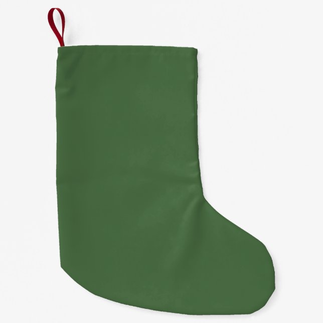 Grönt av kronkoks (färg i fast form) liten julstrumpa (Framsidan)