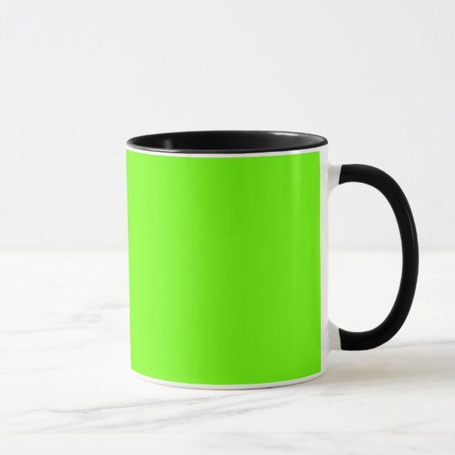 Grönt av ljusfluorescerande neon mugg (Höger)