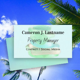 Grönt av marint glas Standard Simple Affärskorts Visitkort