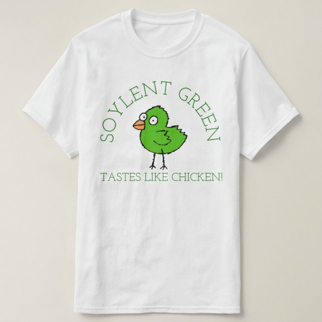 Grönt av mjukningsmedel tee shirt (Design framsida)