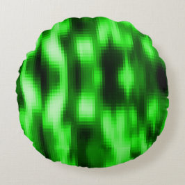 grönt av nedfläckad och färgade glasinfogningar av rund kudde