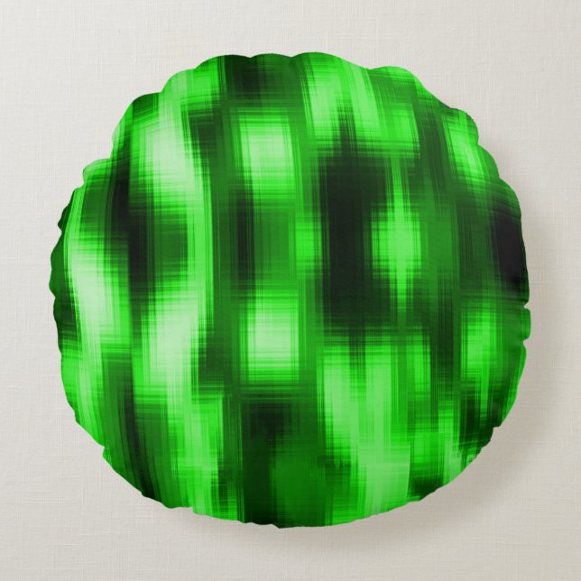 grönt av nedfläckad och färgade glasinfogningar av rund kudde (Framsidan)