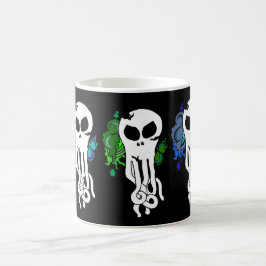 Grönt av oktakärskalle kaffemugg