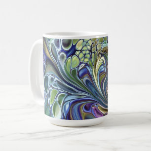 Grönt av olivsaft, lila blue burgundy kaffemugg