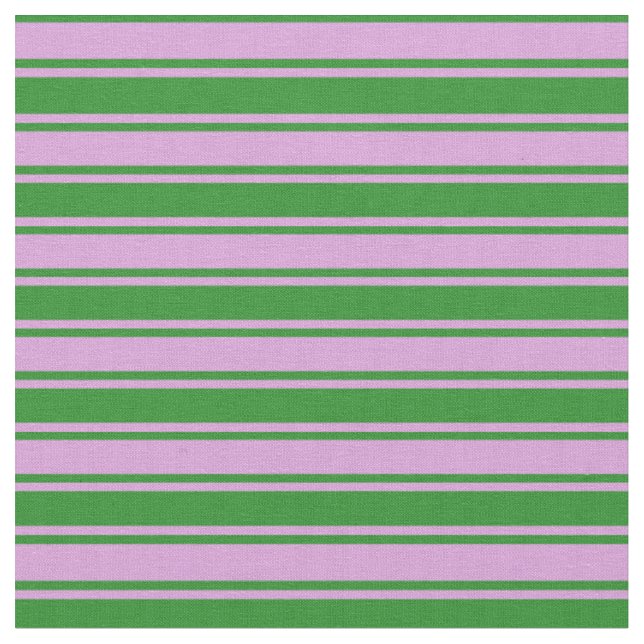 Grönt av plommon och skog, härdade/stripe Mönster Tyg (Närbild)