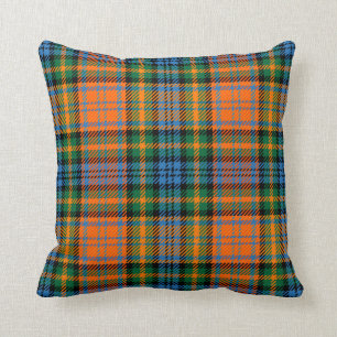 Grönt av Pput Klan Murray Blue Orange Check Tartan Kudde