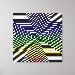 Grönt av Rainbow Blue Red Gult Canvas Graphic