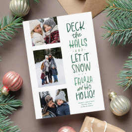 Grönt av roligt av typ 3, bild jul julkort