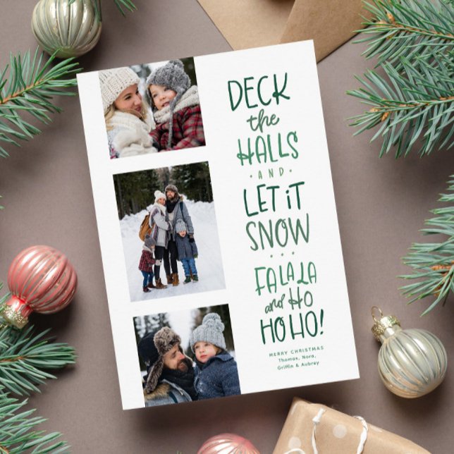 Grönt av roligt av typ 3, bild jul julkort (Skapare uppladdad)