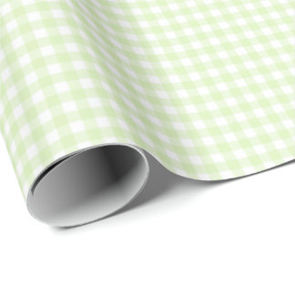 Grönt av selleri | White Gingham Wrapping Papper Presentpapper