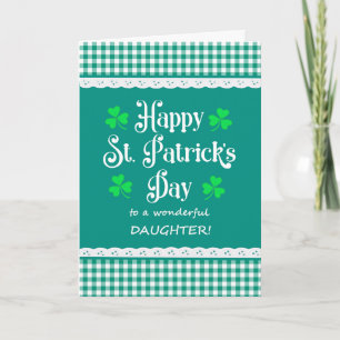 Grönt av St patrick's day Shamrocks Kort