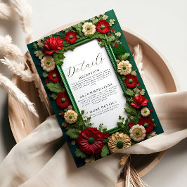Grönt av stort Royal, Bouquet-informationskort Tilläggskort