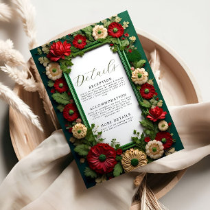Grönt av stort Royal, Bouquet-informationskort Tilläggskort