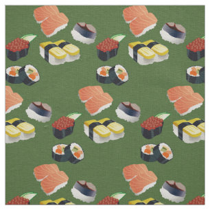 grönt av sushi japanese food tyg