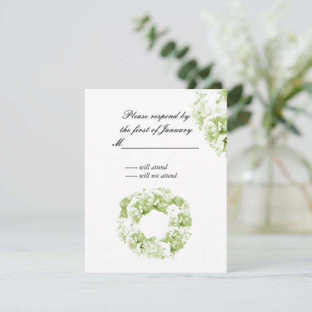 Grönt av svalg Monokromatisk utandningskort OSA Kort (Stående Fram)