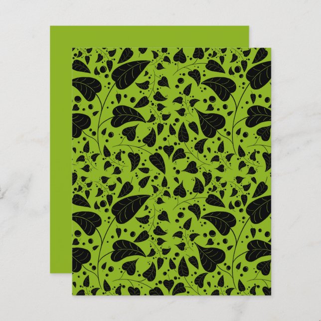 Grönt av svarta vindruvor (Fram/baksida)