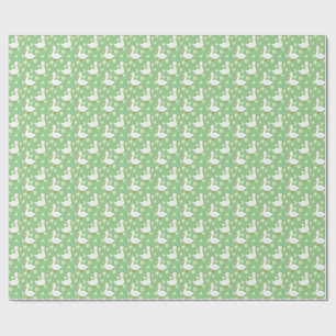 Grönt av Tacken Vita gäss och Daisy Presentpapper