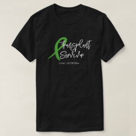 Grönt av transplantat Ribbon Trendig Anpassningsba T Shirt
