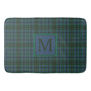 Grönt av vallmo och blått pset Monogram Badrumsmatta