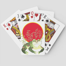 Grönt av vattenfärgsbild, grov casinokort